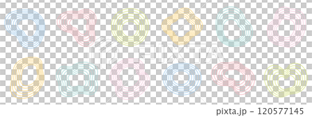 抽象的な形 変形 カラフル ブレンド 抽象的な形 変形 カラフル ブレンド 120577145