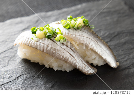 美味しい鰯の握り鮨 120578713