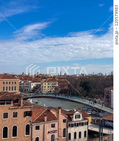 Constitution Bridge, Venice on a sunny winter morning. Constitution Bridge, Venice on a sunny winter morning. 120579983
