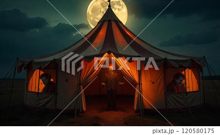 Creepy circus tent Creepy circus tent 120580175