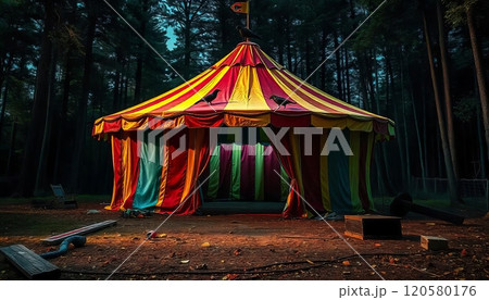 Creepy circus tent Creepy circus tent 120580176