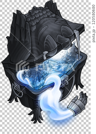 A lost soul transferring from a metallic glove into a landscape of a magical world of memories and dreams A lost soul transferring from a metallic glove into a landscape of a magical world of memories and dreams 120580680