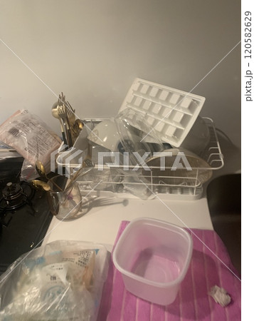 食器　水切りラック　キッチン　台所　ひとり暮らし　自炊 120582629
