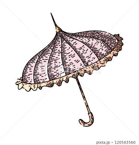 old umbrella sketch hand drawn vector old umbrella sketch hand drawn vector 120583560