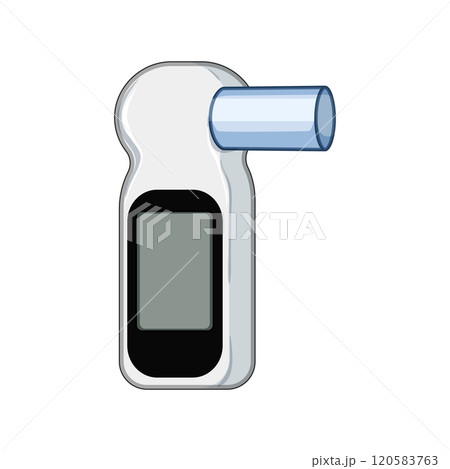 function spirometer cartoon vector illustration function spirometer cartoon vector illustration 120583763