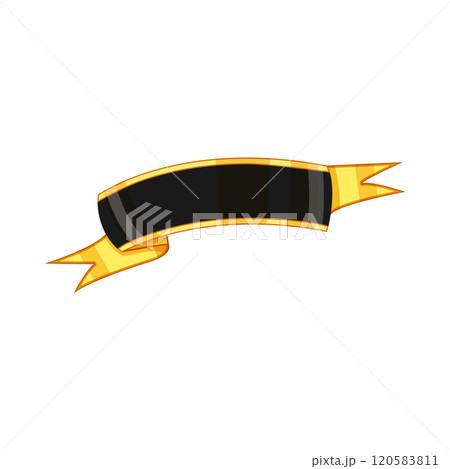 gold ribbon golden luxury cartoon vector illustration 120583811