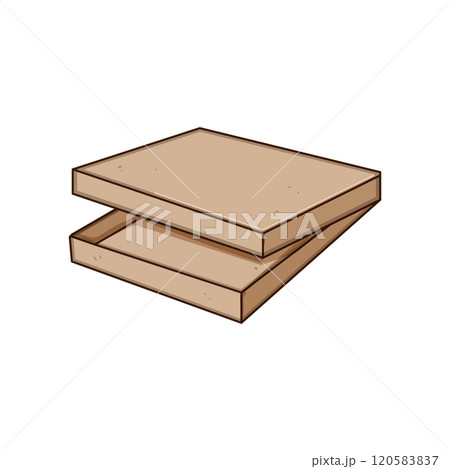 insulation pizza box cartoon vector illustration 120583837