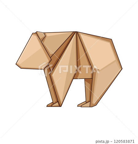 dragon origami animals cartoon vector illustration dragon origami animals cartoon vector illustration 120583871
