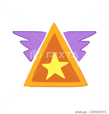 symbol star badge cartoon vector illustration 120584155