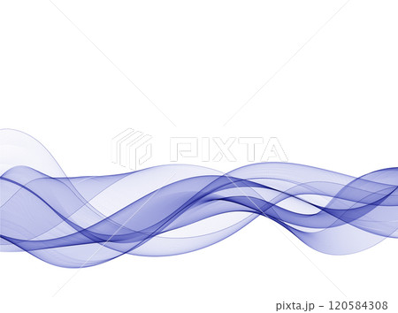 Blue abstract wave as a design element. Presentation template. Banner for advertising. Eps 10 120584308