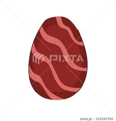 rich chocolate egg cartoon vector illustration 120584768