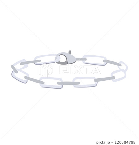 stackable bracelet silver cartoon vector illustration stackable bracelet silver cartoon vector illustration 120584789