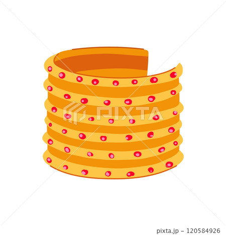 modern bracelet churi indian cartoon vector illustration 120584926
