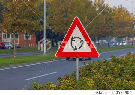 Roundabout Traffic Sign 120585900
