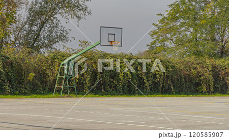 Basketball Hoop Court 120585907