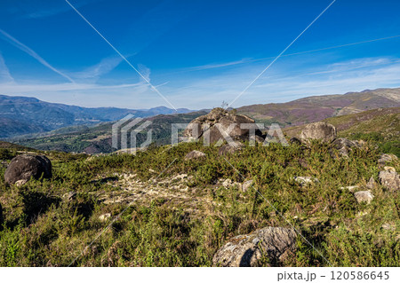 Landscape view of the Peneda Geres National Park in Portugal. Area around Ponte da Barca 120586645