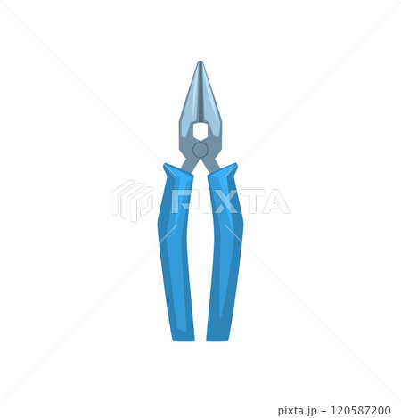 Wire Cutter Pliers Tool, Electrician Repair Instrument Vector Illustration 120587200