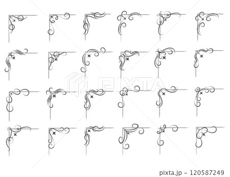 Filigree corner elements 120587249