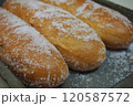 砂糖のかかった揚げパン(右向き) 120587572