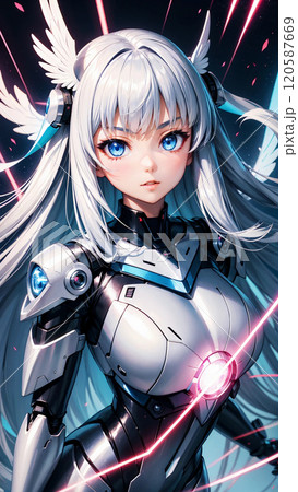 ロボットスーツの美少女 120587669