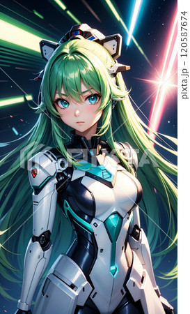 ロボットスーツの美少女 ロボットスーツの美少女 120587674