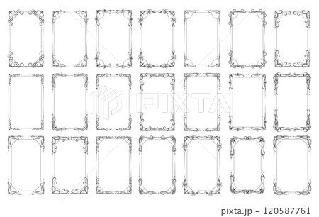 Vintage decorative frame set 120587761