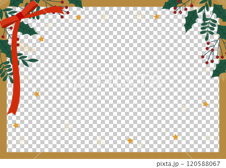 Christmas frame ribbon decoration 1 of 33 120588067