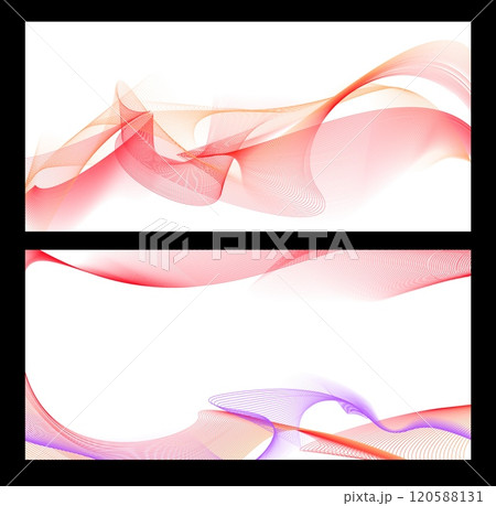 Wave of many red orange gradient lines flow, abstract wavy stripes, curvy dynamic sound waves, energy pulsing vector set Wave of many red orange gradient lines flow, abstract wavy stripes, curvy dynamic sound waves, energy pulsing vector set 120588131