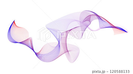 Wave of many lines flow blue and red gradient, vector abstract wavy stripes, curvy dynamic sound waves, energy pulsing Wave of many lines flow blue and red gradient, vector abstract wavy stripes, curvy dynamic sound waves, energy pulsing 120588133