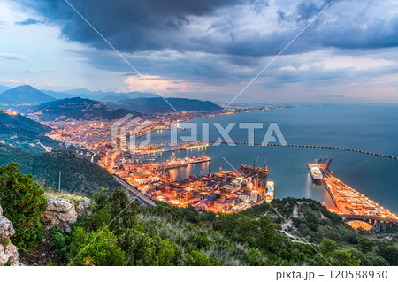 Salerno, Italy on the Mediterranean Coast Salerno, Italy on the Mediterranean Coast 120588930