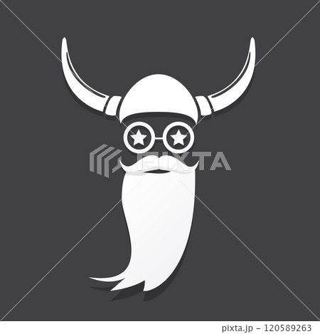 Santa Claus with beard vector illustration isolated on grey background. Christmas hipster poster for party or greeting card. Santa Hipster Claus. Vector merry christmas art design background. Santa Claus with beard vector illustration isolated on grey background. Christmas hipster poster for party or greeting card. Santa Hipster Claus. Vector merry christmas art design background. 120589263