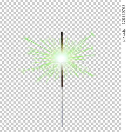 Burning green sparkler realistic transparent, bengal or indian light, Bright sparks. Firework isolated. Element for celebration, holidays. New year sparkler candle. Magic light stick. Png Burning green sparkler realistic transparent, bengal or indian light, Bright sparks. Firework isolated. Element for celebration, holidays. New year sparkler candle. Magic light stick. Png 120589768