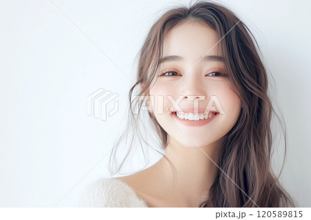 笑顔が美しい女性「AI生成画像」 120589815