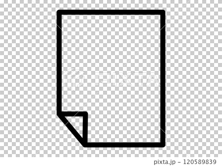 左下角翻轉的文件圖標 120589839
