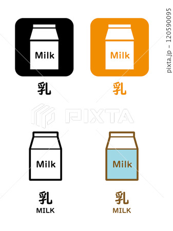 乳　アレルギーアイコン　セット 120590095