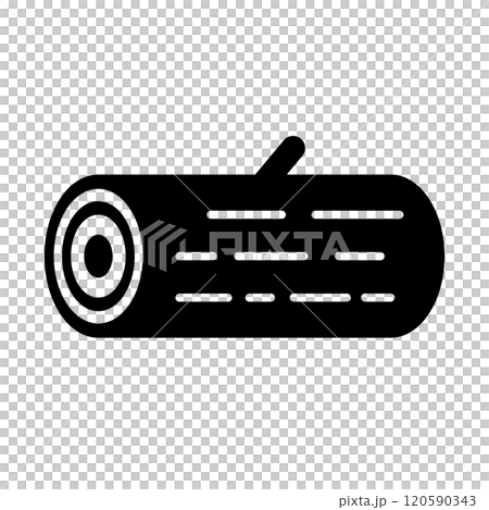 丸太のシルエットアイコン 120590343