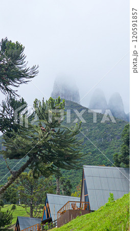 Scenic beauty of Soldados Sebold, destination in Santa Catarina, Brazil. 120591857