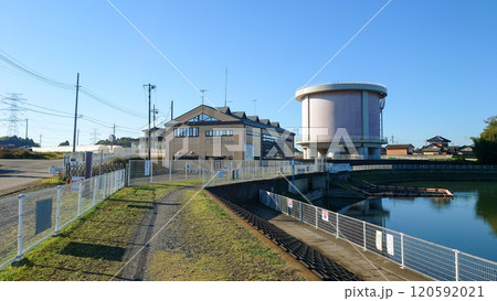 茨城県古河市の東山田揚水機場 茨城県古河市の東山田揚水機場 120592021