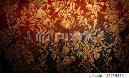 オリエンタル調の文様のデザイン 120592294