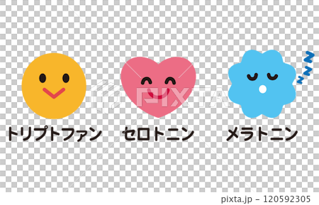 トリプトファン　セロトニン　メラトニン 120592305