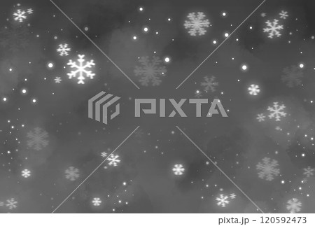 グレーの雪の背景 120592473