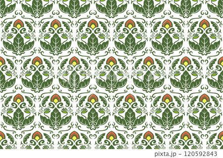 アジア調パターン40（緑） 120592843