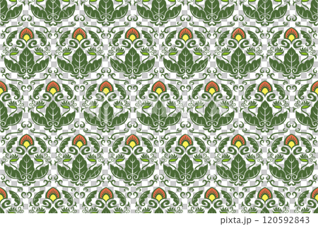 アジア調パターン40（緑） 120592843