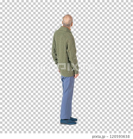 一位老人抬頭的後視圖 - 全身照片 PNG,透明背景,手工精確剪裁 一位老人抬頭的後視圖 - 全身照片 PNG,透明背景,手工精確剪裁 120593638