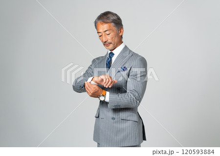 ビジネス　シニア男性　クール 120593884
