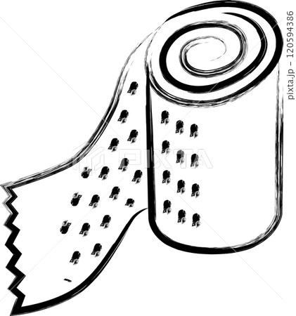 医療関連の筆書きイラスト 包帯 医療関連の筆書きイラスト 包帯 120594386