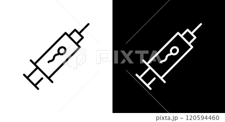 不妊治療のシンプルなラインアイコン 120594460
