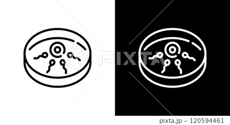 不妊治療のシンプルなラインアイコン 不妊治療のシンプルなラインアイコン 120594461