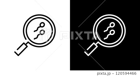 不妊治療のシンプルなラインアイコン 不妊治療のシンプルなラインアイコン 120594466