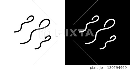 不妊治療のシンプルなラインアイコン 不妊治療のシンプルなラインアイコン 120594469